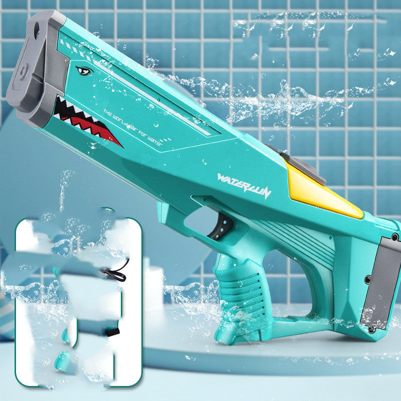 Shark-Shaped Electric Water Gun – High Pressure Outdoor Toy