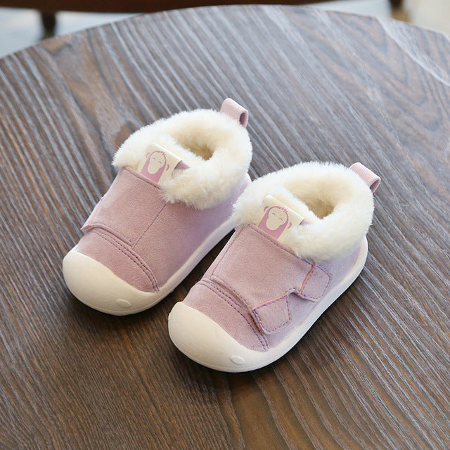 Cozy Faux Fur Toddler Shoes for Children - LIYAH MARKET