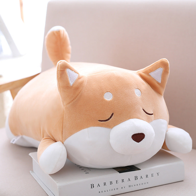 Cute Shiba Inu Dog Plush Toy – Soft Kawaii Cartoon Pillow