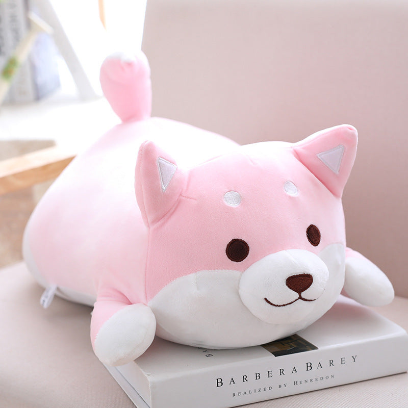 Cute Shiba Inu Dog Plush Toy – Soft Kawaii Cartoon Pillow