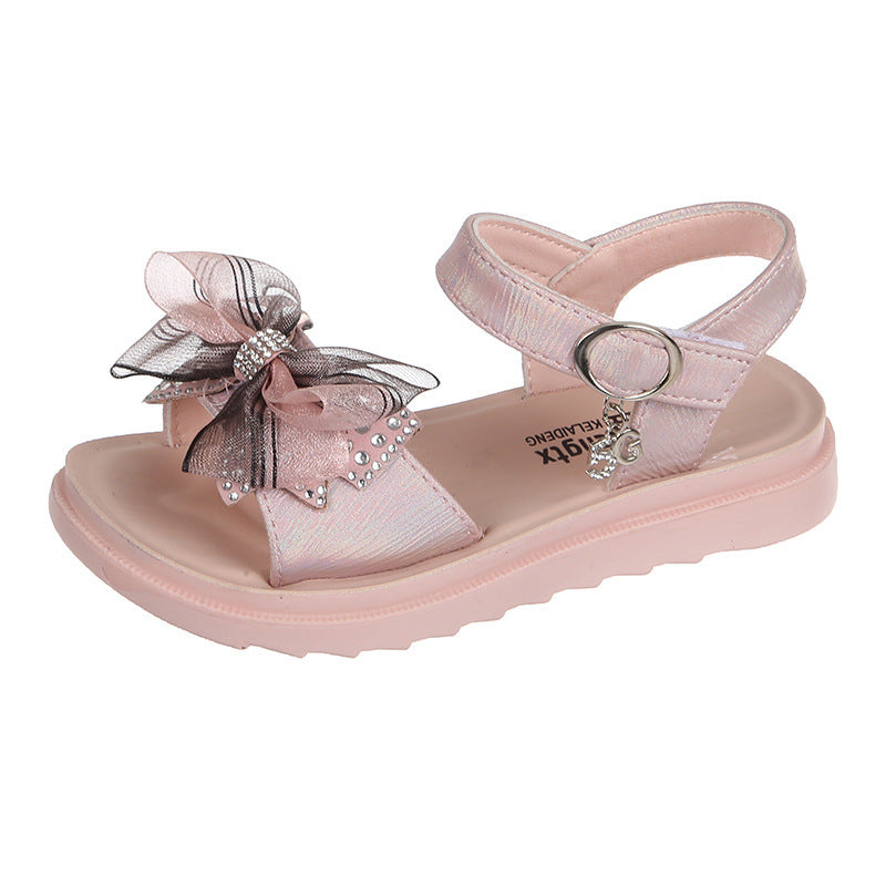 Fashionable Girls' Bow Shoes