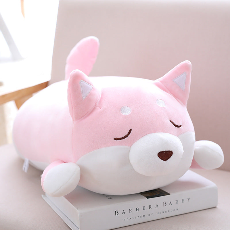 Cute Shiba Inu Dog Plush Toy – Soft Kawaii Cartoon Pillow