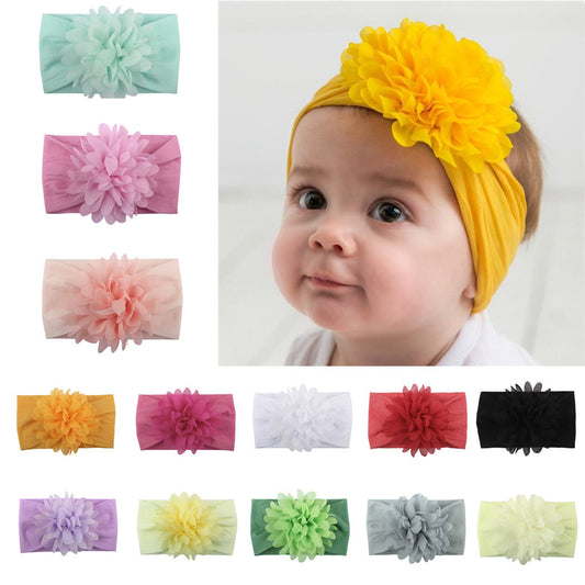 Enchanting Chiffon Flower Headband for Babies - LIYAH MARKET