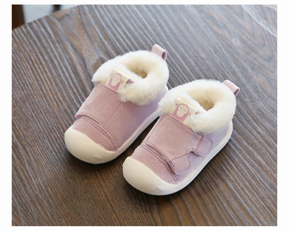 Cozy Faux Fur Toddler Shoes for Children - LIYAH MARKET