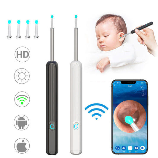 NE3 Wireless Ear Cleaner with Camera & LED Light – Ear Wax Removal Tool, Otoscope Endoscope Kit for iPhone