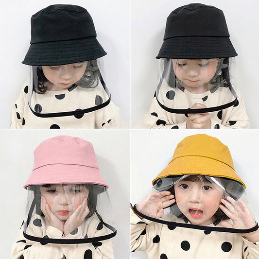 Children's Protective Fisherman Hat with Anti-Spitting & Dustproof Cover - LIYAH MARKET