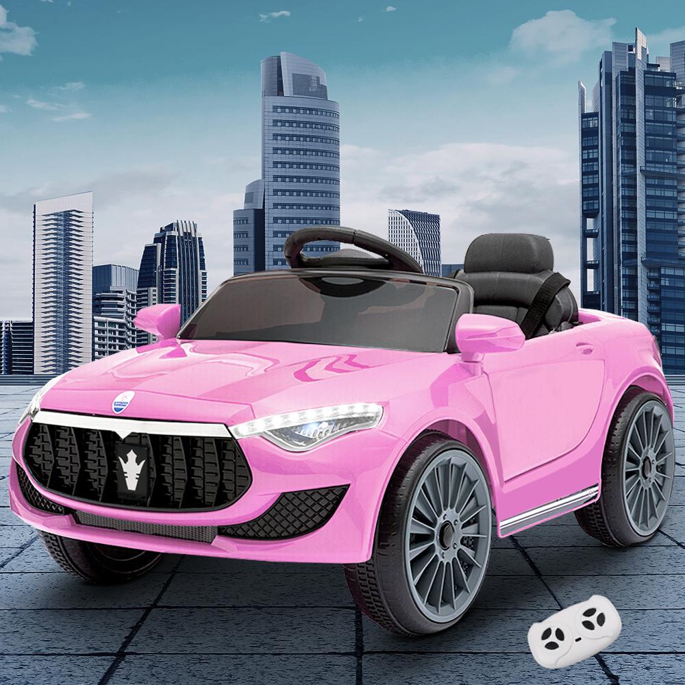 Rigo Kids Ride On Car Battery Electric Toy Remote Control Pink Cars