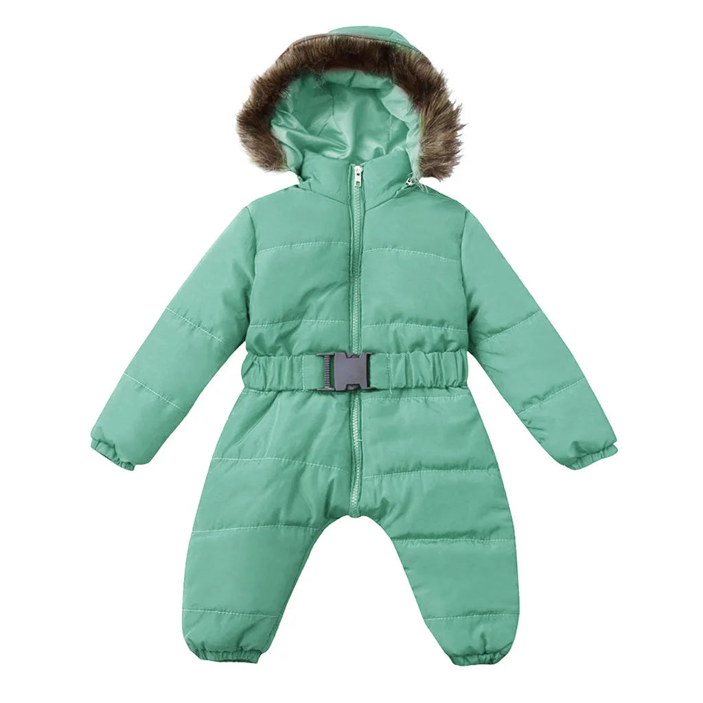 Baby Winter Hooded Jumpsuit Snowsuit