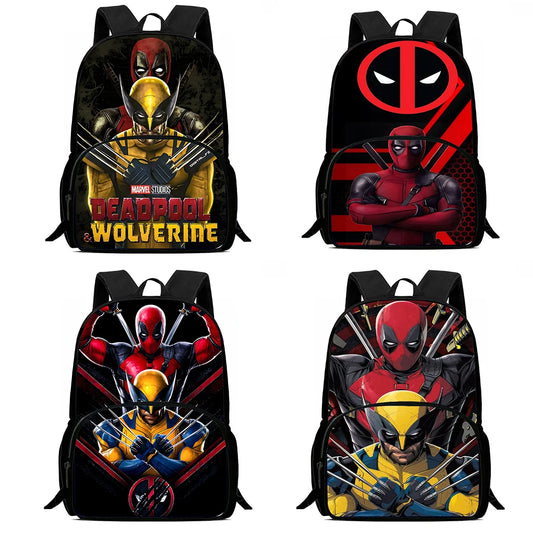 Durable Superhero Deadpool Backpack –Large Capacity School Bag for Boys & Girls - LIYAH MARKET