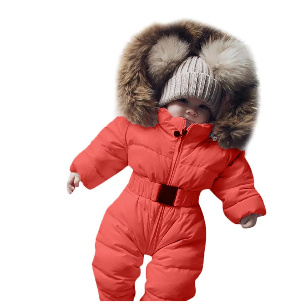 Baby Winter Hooded Jumpsuit Snowsuit